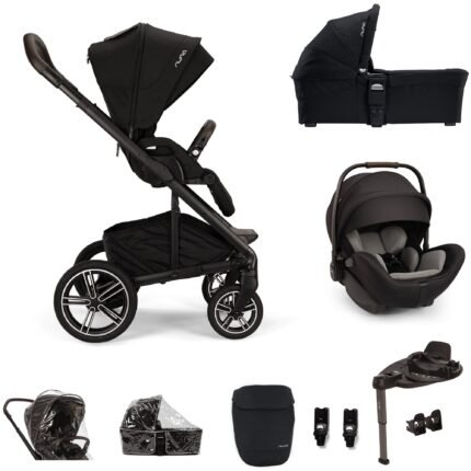 Nuna MIXX next Poussette avec Nacelle Carrycot, Siège Auto ARRA Flex et Base CURV